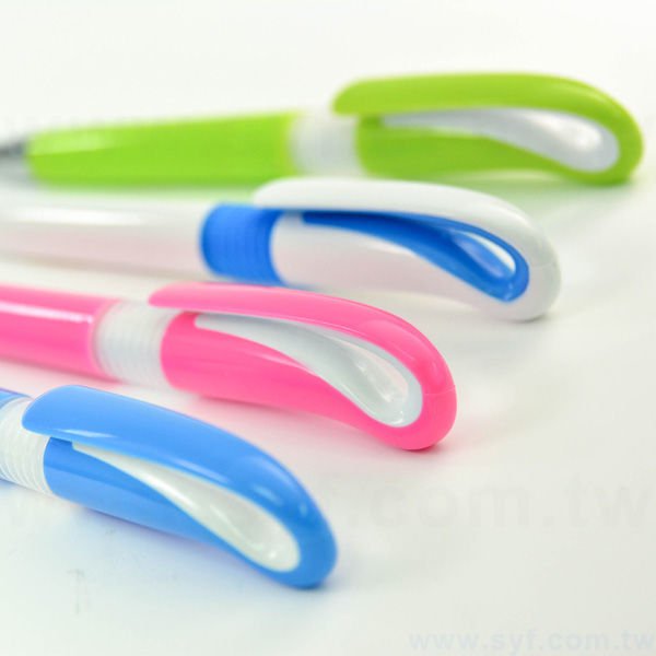 廣告筆-造型環保禮品-單色原子筆-五款筆桿可選-採購客製印刷贈品筆-7896-2